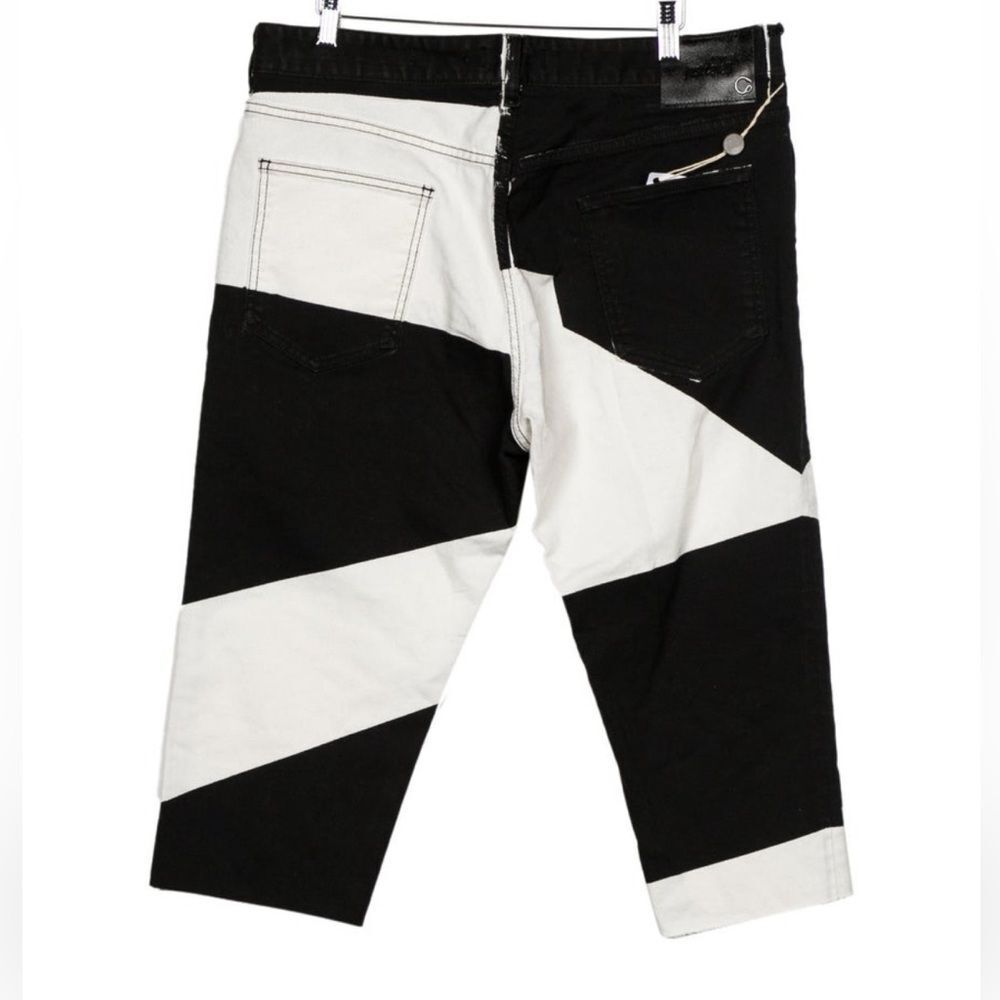 2 ITEM BUNDLE - Just Cavalli Straight-Leg Jeans / Shorts - Off White Sunglasses